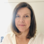 A selfie of a middle age lady